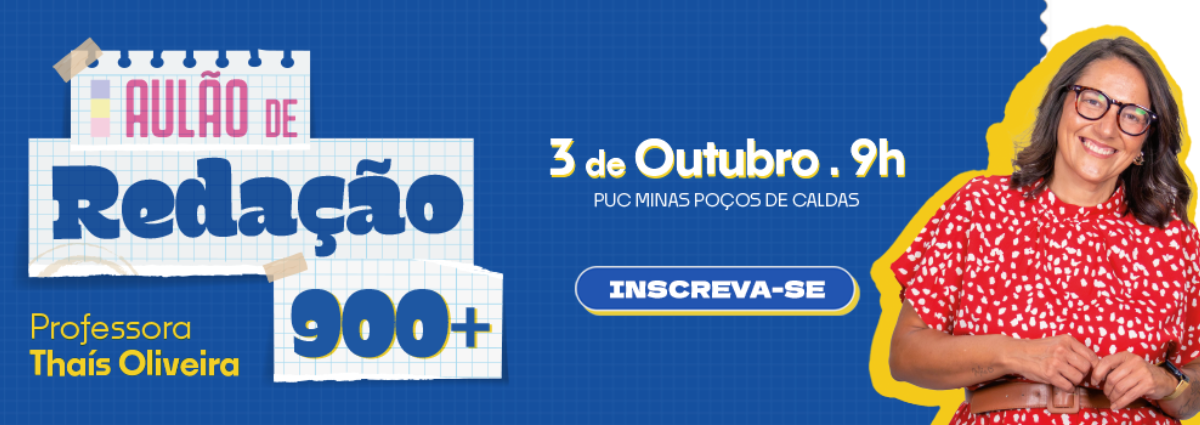 PUC Minas Poços de Caldas promove aulão de redação gratuito para estudantes do Ensino Médio